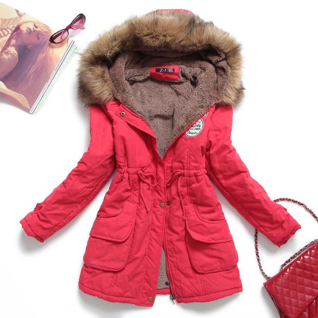 Parka Feminina Forrada com Pelo