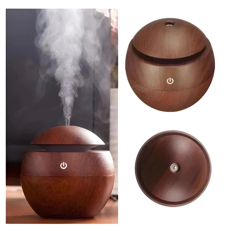 Umidificador e Difusor - EcoAroma WoodGlow