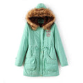 Parka Feminina Forrada com Pelo