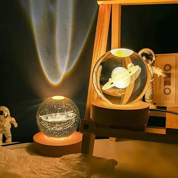 Luminária LED - Universo em Cristal 3D