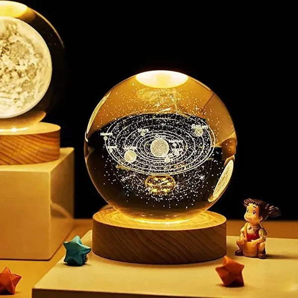 Luminária LED - Universo em Cristal 3D